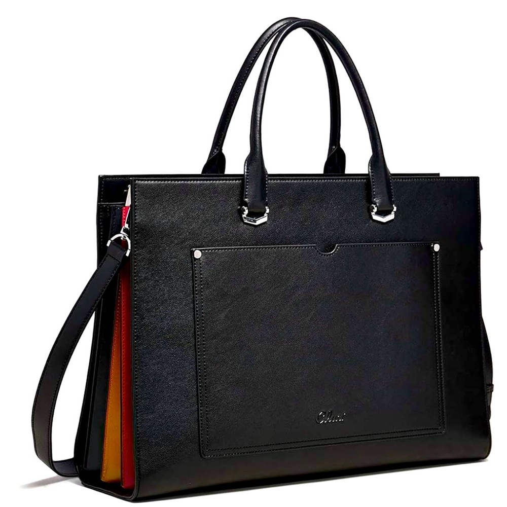 Cluci leather laptop briefcase. New (w/o tags)